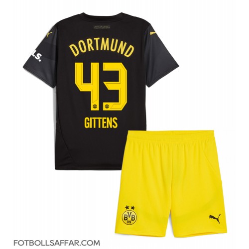 Borussia Dortmund Jamie Bynoe-Gittens #43 Bortadräkt Barn 2024-25 Kortärmad (+ Korta byxor)